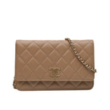 Chanel WOC Seasonal Dark Beige - (MICROCHIP)