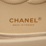 Chanel Double Flap Medium Beige Claire GHW - (MICROCHIP)