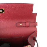 Hermes Kelly To Go Rouge H GHW - U