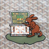 Goyard Anjou PM Broderi Es Rabbit Grege Claire Voie Ora