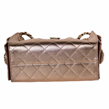 Chanel 25 Mini Metallic Rosegold