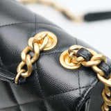 Chanel CC Flap Briefcase Black Caviar GHW - (MICROCHIP)