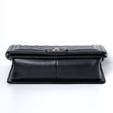 Chanel Le Boy Old Medium Black RHW - s28