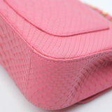 HOLD | Chanel Mini Rectangle Python Pink GHW