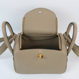 Hermes Mini Lindy Beige Marfa Ghw - W