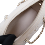 Chanel Mini Bowling Bag Beige Caviar -(MICROCHIP)