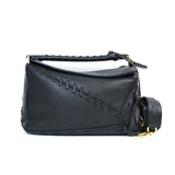 Loewe Laced Puzzle Medium Black - GHW