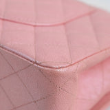 HOLD | Chanel Double Flap Medium Pink Iridescent -s27