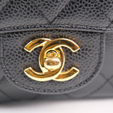 Chanel Double Flap Medium Black s13