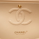 Chanel Double Flap Medium Beige Claire GHW - (MICROCHIP)