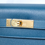 Hermes Kelly 28 Sellier Vert Bosphere GHW - T