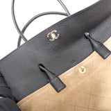 HOLD | Chanel Urban Essential Suede Dark Beige/Black Medium - (MICROCHIP)