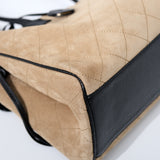 HOLD | Chanel Urban Essential Suede Dark Beige/Black Medium - (MICROCHIP)