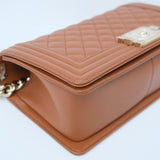 Chanel Le Boy Dark Caramel Old Medium - (BRANDNEW)
