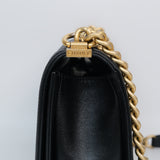 Chanel Le Boy Old Medium Black AGHW - s30