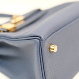 HOLD | Hermes Kelly 25 Blue Nuit GHW - W