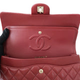 HOLD | Chanel Double Flap Medium Burgundy GHW -s28