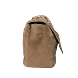 Chanel 26s Suede Dark Beige Maxi Flap GHW - (BRANDNEW)