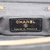 Chanel Black Micro Caviar Vanity Case with Chain - s31