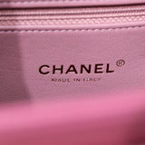 Chanel Business Affinity Medium Flap Raspberry GHW