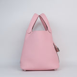 Hermes Picotin 18 Rose Sakura PHW - B