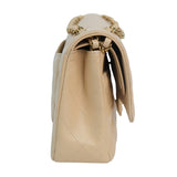 Chanel Double Flap Medium Beige Claire GHW - (MICROCHIP)