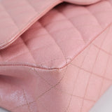 HOLD | Chanel Double Flap Medium Pink Iridescent -s27