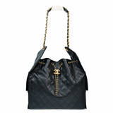 Chanel 25 Medium Black Caviar GHW - (MICROCHIP)