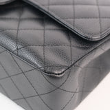 Chanel Double Flap Medium Black s13