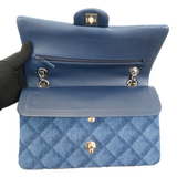 HOLD | Chanel Double Flap Medium Denim GHW
