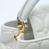 Louis Vuitton East-West Mini Capucine Optical White - GHW