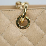 Chanel GST Beige Caviar GHW - s19