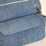 Chanel Maxi Flap Denim Blue GHW - (BRAND NEW)