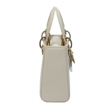 Lady Dior Mini Lizard Latte - GHW