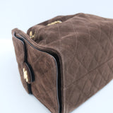 HOLD | Chanel 25 Small Dark Brown Suede GHW - (MICROCHIP)