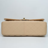 Chanel Double Flap Jumbo Beige Claire GHW - s14