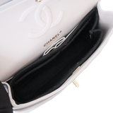 Chanel Double Flap Medium Dove Gray GHW - (MICROCHIP)