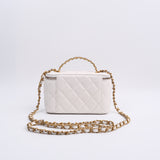 Chanel Vanity Caviar Lettres Top Handle