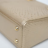 Dior Mini Lady D Phython Gold