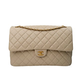 Chanel Single Flap XXL Beige GHW - (UNUSED)