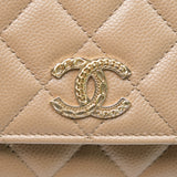 Chanel WOC Seasonal Dark Beige - (MICROCHIP)