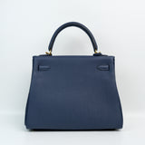 HOLD | Hermes Kelly 25 Blue Nuit GHW - W