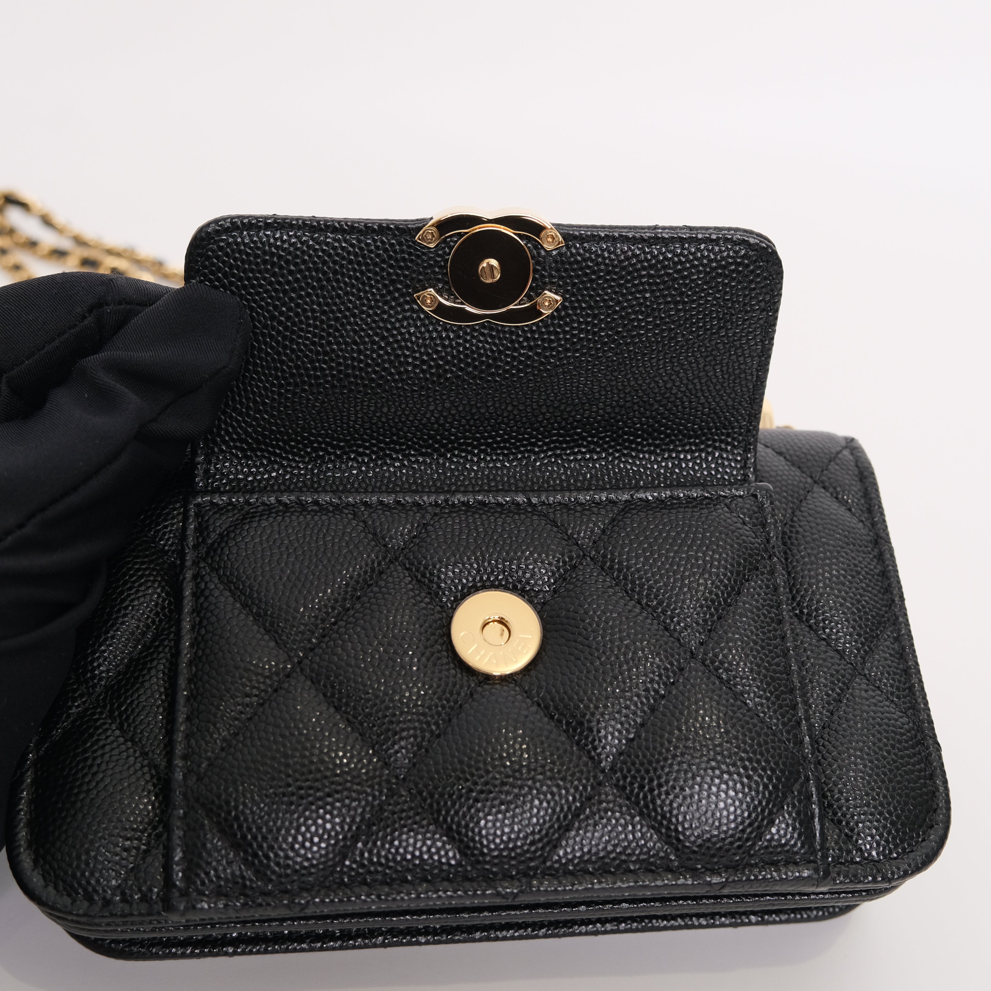 Chanel Mini WOC Caviar Black GHW - Main Image