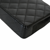 Chanel East West Flap Black Caviar GHW - s10