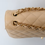 Chanel Double Flap Beige Jumbo - (MICROCHIP)