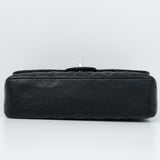 Chanel Double Flap Medium Black SHW - s11