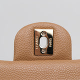 Chanel Double Flap Medium Dark Beige - s25