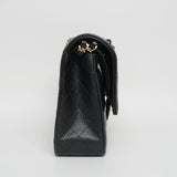 Chanel Double Flap Medium Black GHW - (MICROCHIP)