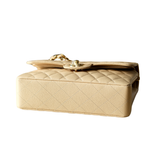 Chanel Double Flap Small Beige Claire GHW - (MICROCHIP)