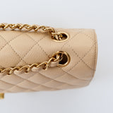 Chanel Double Flap Medium Beige -s16